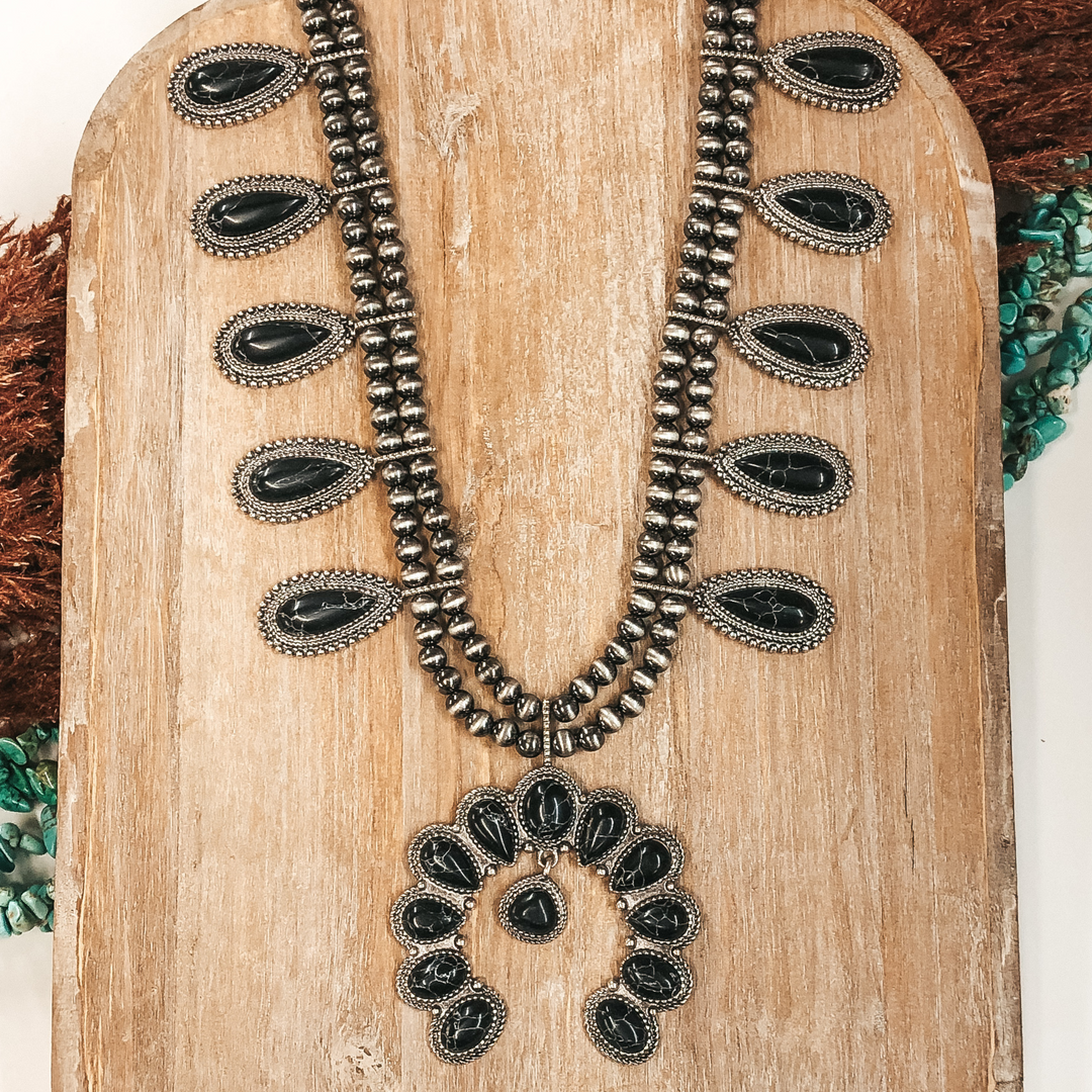 She's Gone Country Necklace in Black - Giddy Up Glamour Boutique