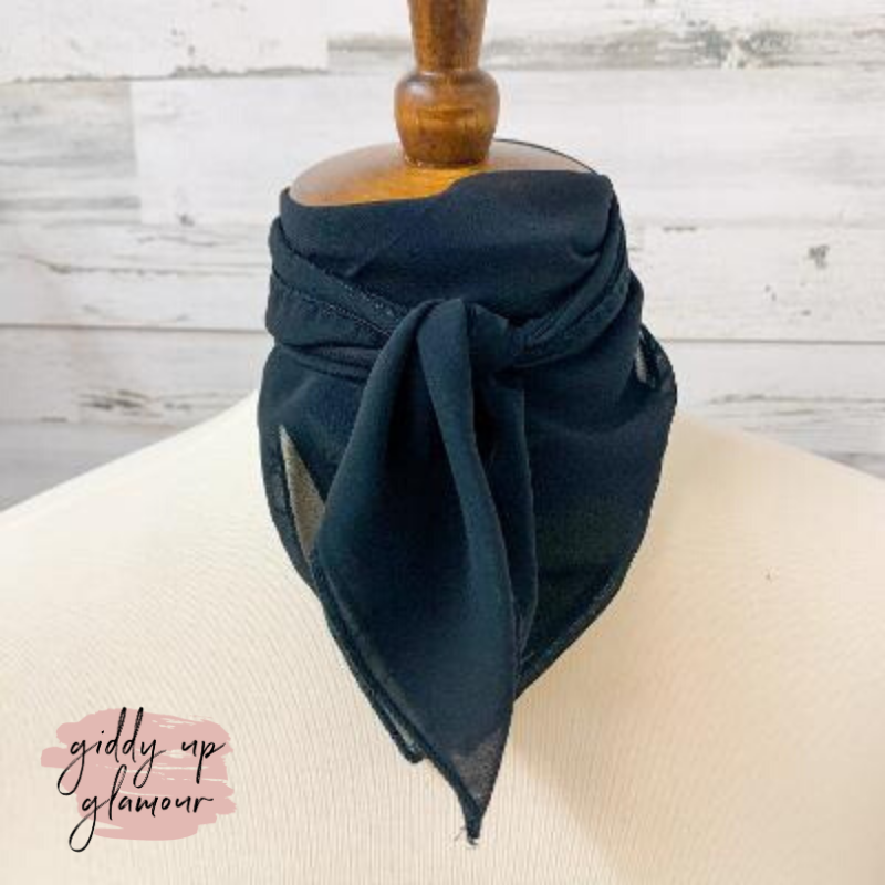 Timeless Approach Sheer Scarf in Black - Giddy Up Glamour Boutique