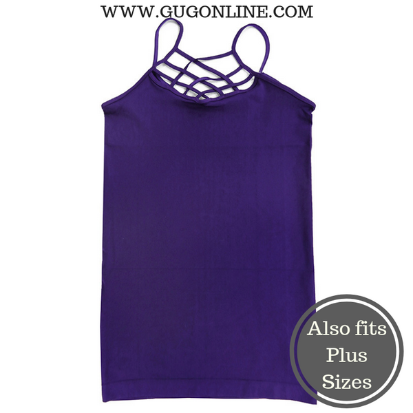 Crossing The Limits Strappy Camisole in Purple