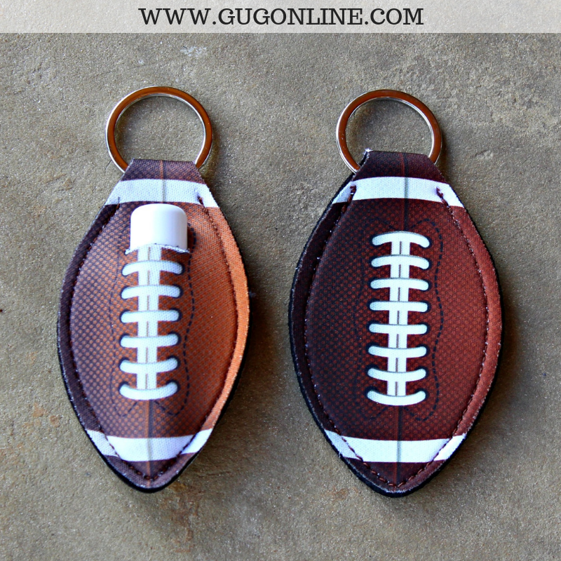 Buy 3 for $10 | Sports Lip Balm Holder in Football - Giddy Up Glamour Boutique