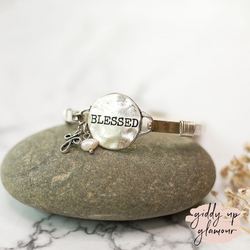 Blessed Silver Wire Bracelet