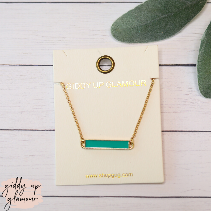 Bar Charm Bracelet in Turquoise - Giddy Up Glamour Boutique