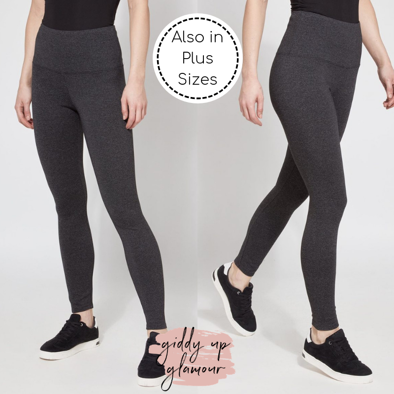 Online Exclusive | Lysse Signature Premium Ankle Length Leggings in Peppered Grey - Giddy Up Glamour Boutique