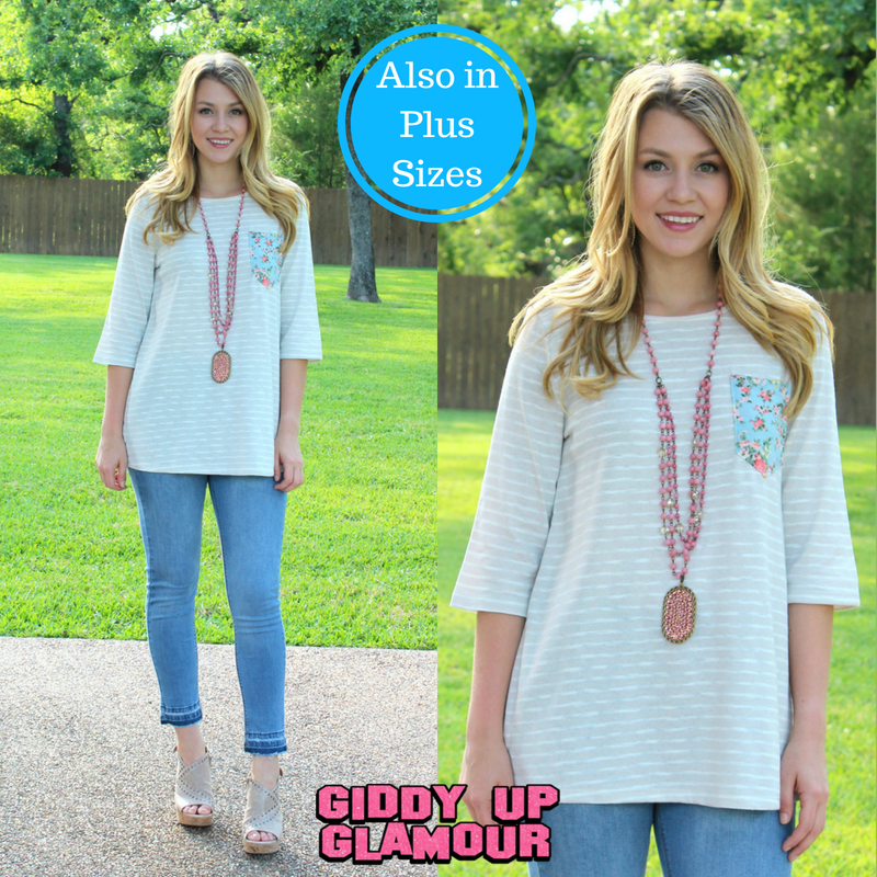 Last Chance Size Small | Couldn't Ask Floral More Half Sleeve Tee in Sky Blue - Giddy Up Glamour Boutique