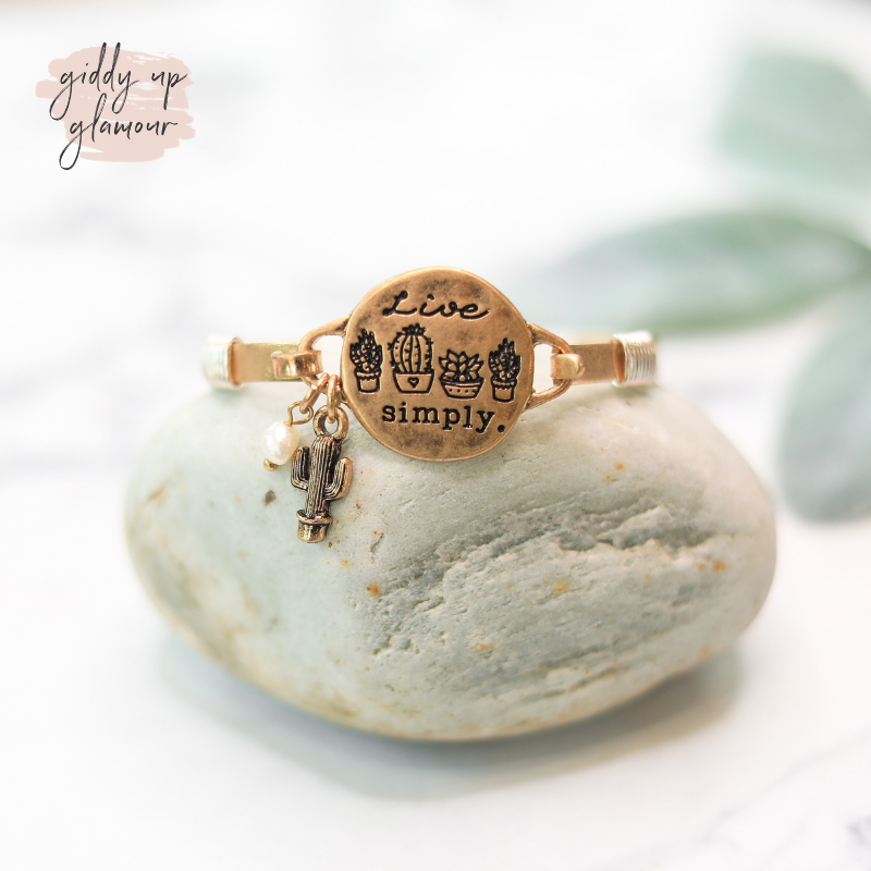 womens trendy jewelry gold live simply bracelet