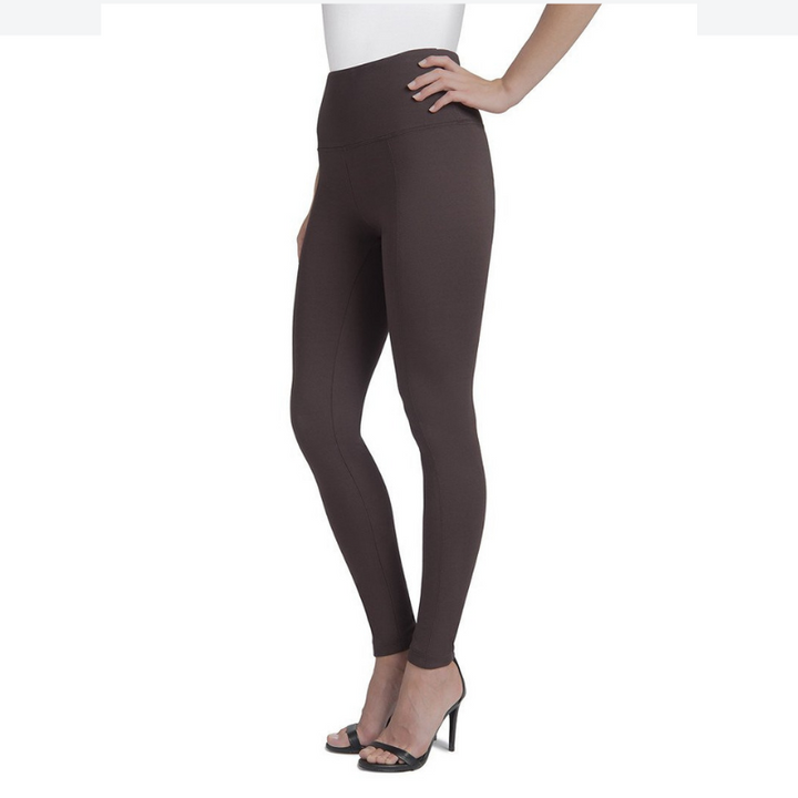 Lysse | Premium Center Seam Ponte Ankle Length Leggings ESPRESSO - Giddy Up Glamour Boutique