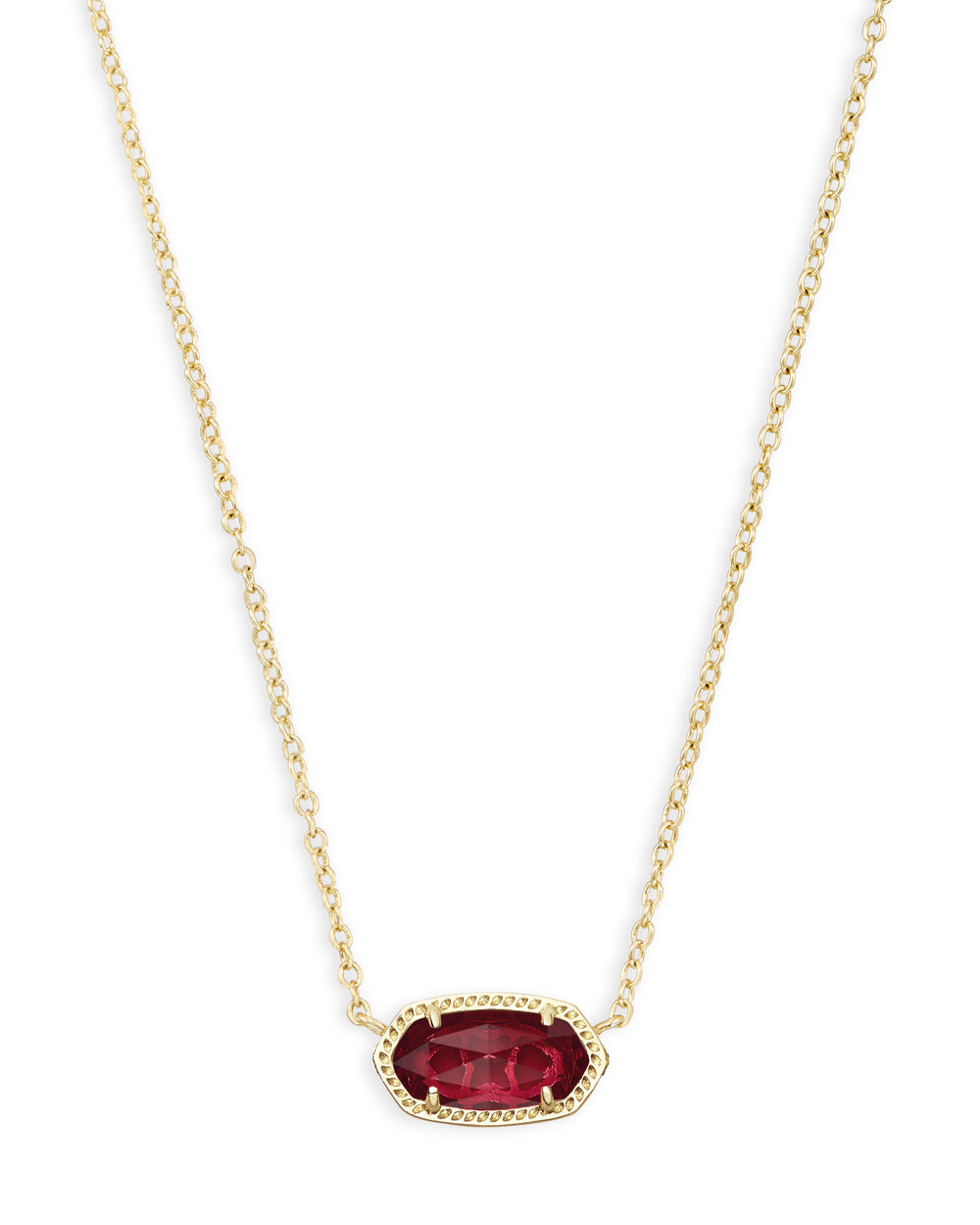 Kendra Scott | Elisa Gold Pendant Necklace in Clear Berry - Giddy Up Glamour Boutique