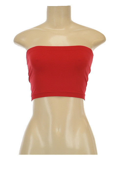 Bandeau Tube Top in Assorted Colors - Giddy Up Glamour Boutique