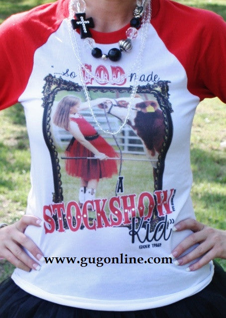 Last Chance Size XL | So God Made A Stockshow Kid Adult Tee - Giddy Up Glamour Boutique