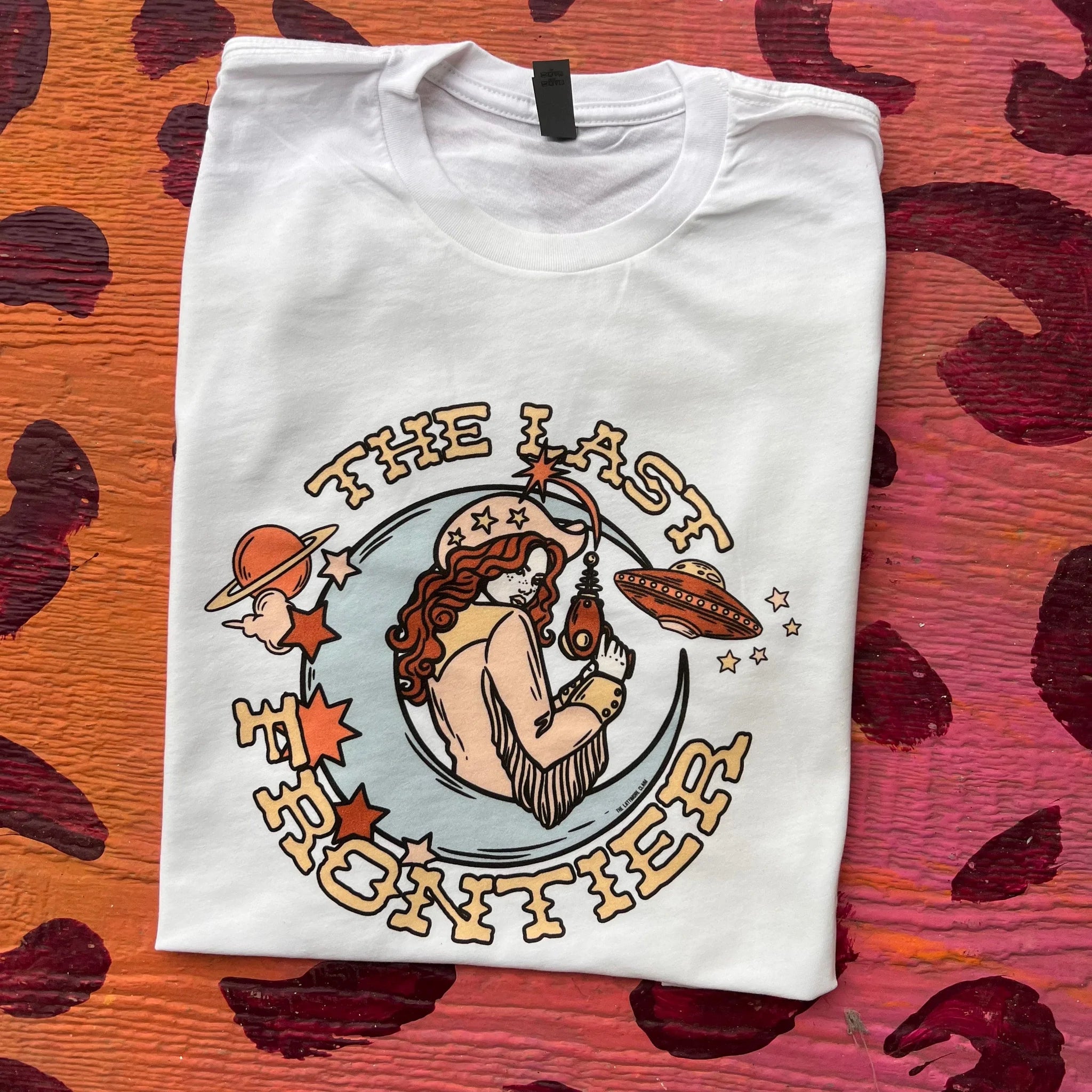 Online Exclusive | The Last Frontier Graphic Tee in White - Giddy Up Glamour Boutique