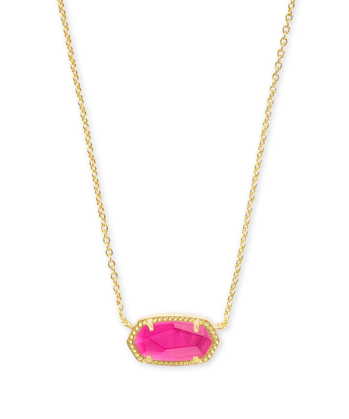 Kendra Scott | Elisa Gold Pendant Necklace in Azalea Illusion - Giddy Up Glamour Boutique