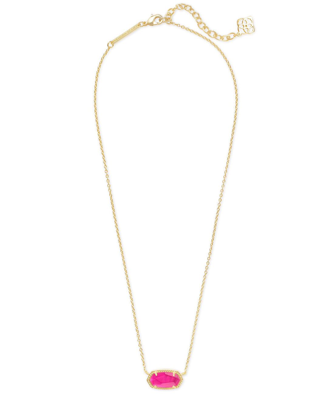 Kendra Scott | Elisa Gold Pendant Necklace in Azalea Illusion - Giddy Up Glamour Boutique