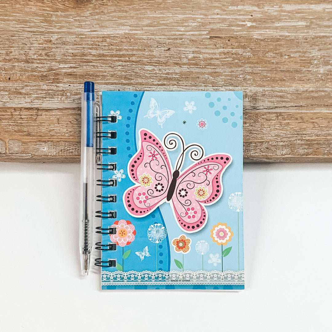 Buy 3 for $10 | Printed Butterfly Cover Note Pad - Giddy Up Glamour Boutique