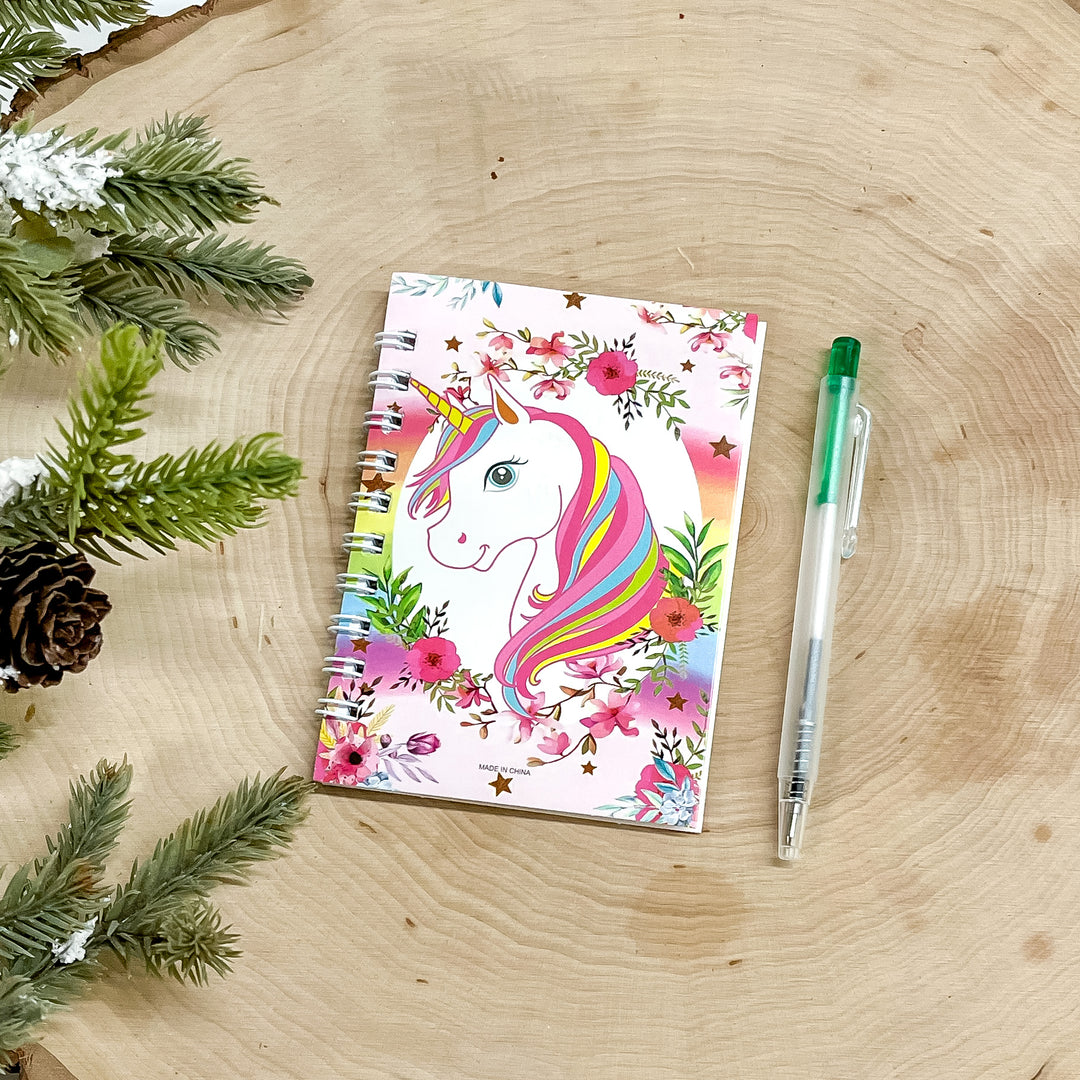 Buy 3 for $10 | Printed Unicorn Cover Note Pad - Giddy Up Glamour Boutique