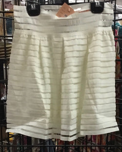White Stripe Skirt