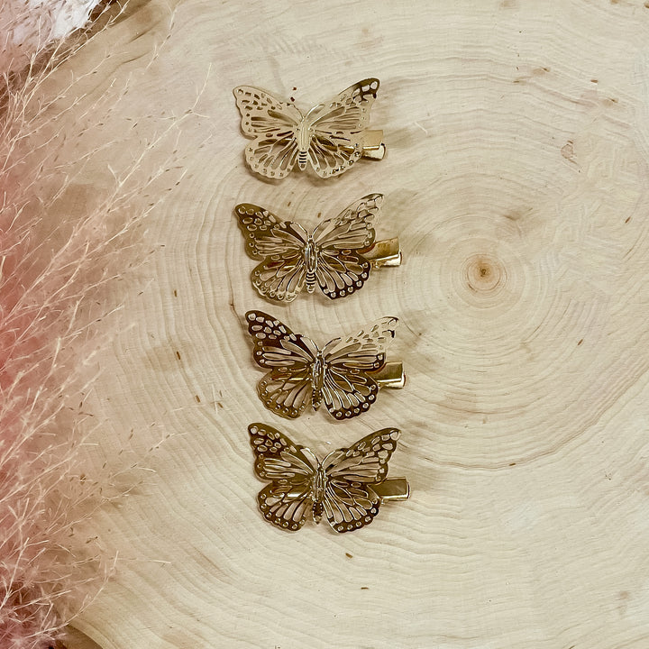Buy 3 for $10 | Set of Four | Butterfly Bobby Pin Set - Giddy Up Glamour Boutique