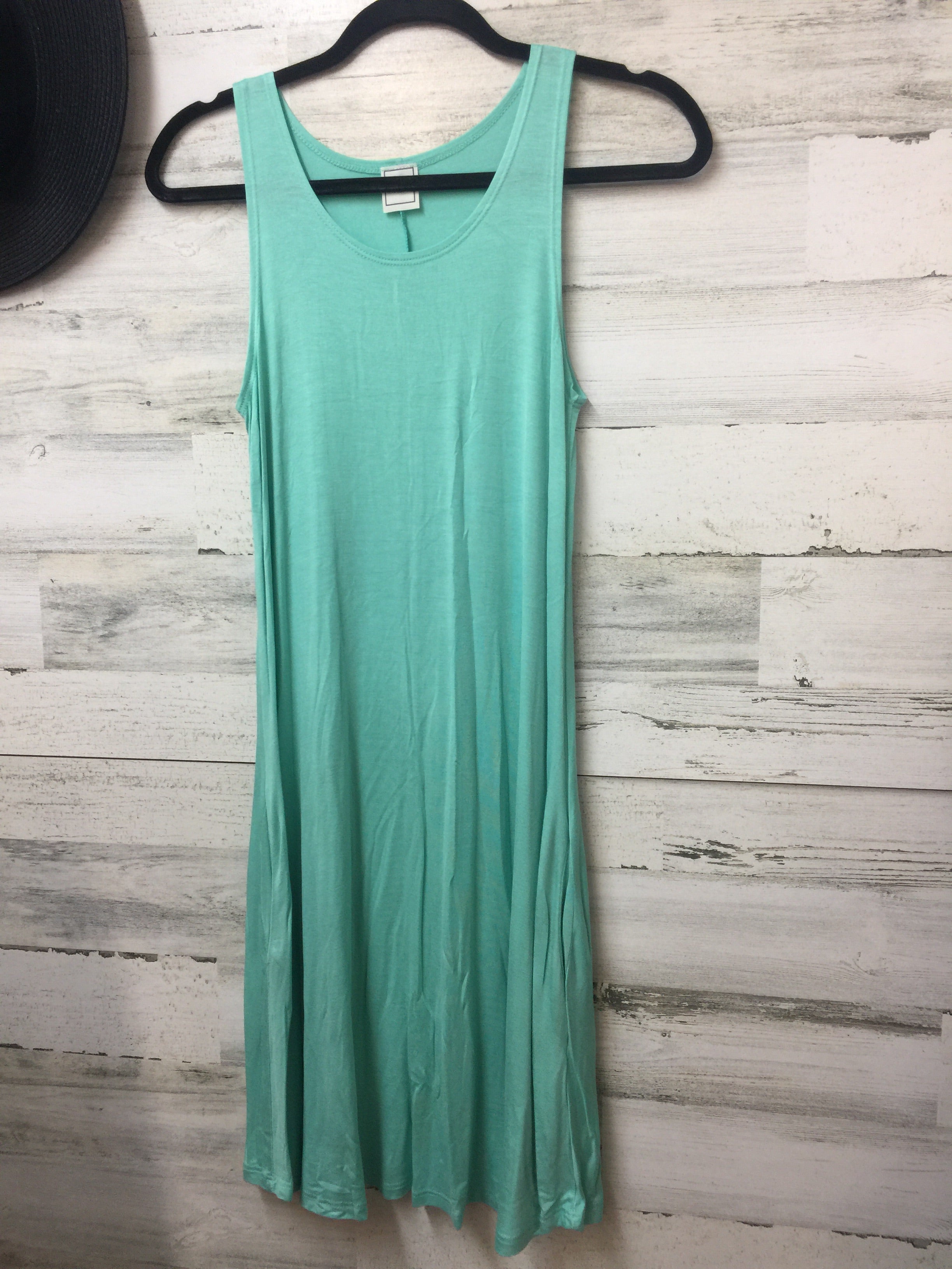 Tank Swing Dress in Mint - Giddy Up Glamour Boutique