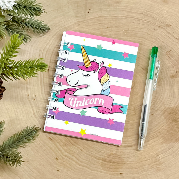Buy 3 for $10 | Printed Unicorn Cover Note Pad - Giddy Up Glamour Boutique