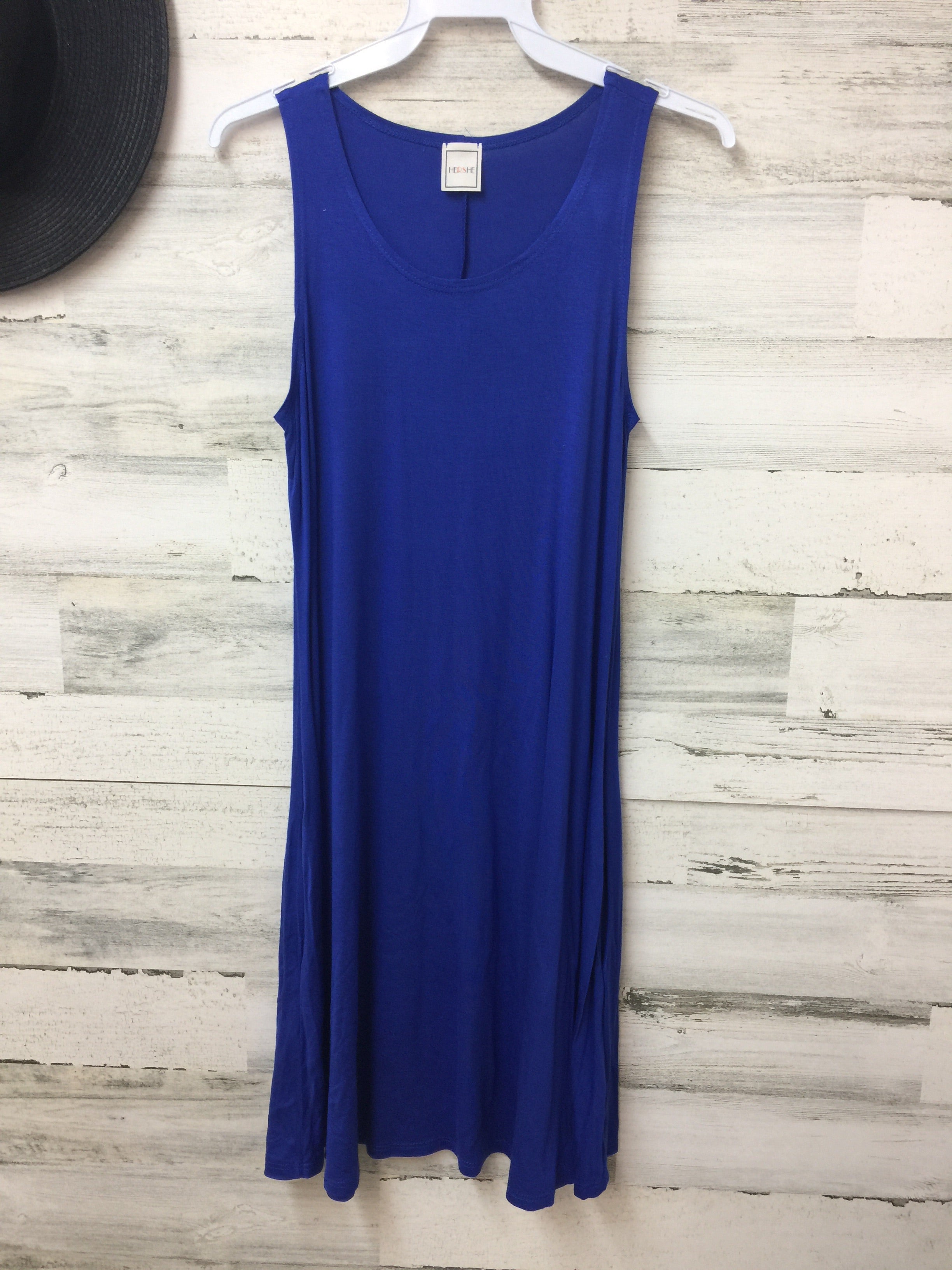 Tank Swing Dress in Royal Blue - Giddy Up Glamour Boutique