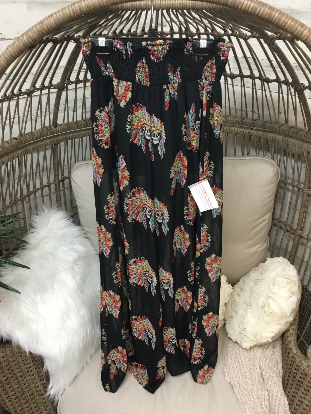 Sheer Headdress Pants in Black - Giddy Up Glamour Boutique