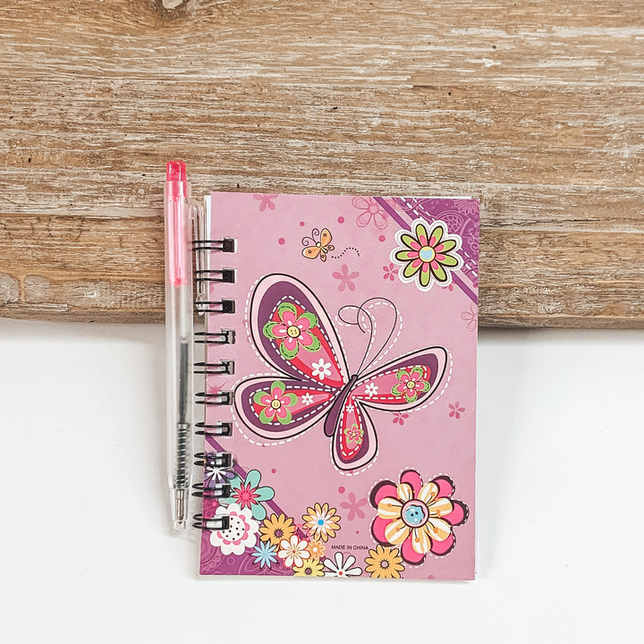 Buy 3 for $10 | Printed Butterfly Cover Note Pad - Giddy Up Glamour Boutique