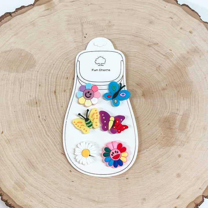 Buy 3 for $10 | Set of Six |  Assorted Design Croc Clips - Giddy Up Glamour Boutique