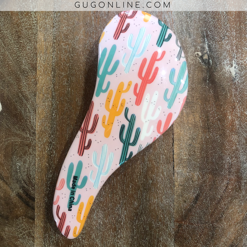CALA | Cactus Field Tangle Free Hair Brush - Giddy Up Glamour Boutique