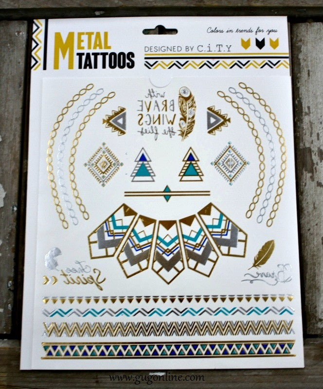 Metal Body Tattoos Southwest Indian Aztec