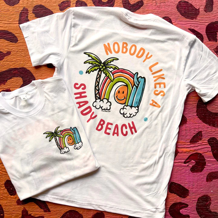 Online Exclusive | Nobody likes a Shady Beach Graphic Tee in White