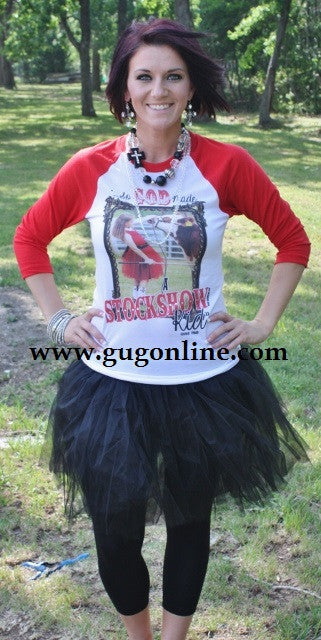 Last Chance Size XL | So God Made A Stockshow Kid Adult Tee - Giddy Up Glamour Boutique